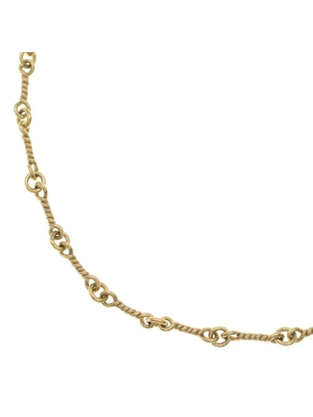 Chrome Hearts 22K Neckchain Twist Chain Necklace Gold